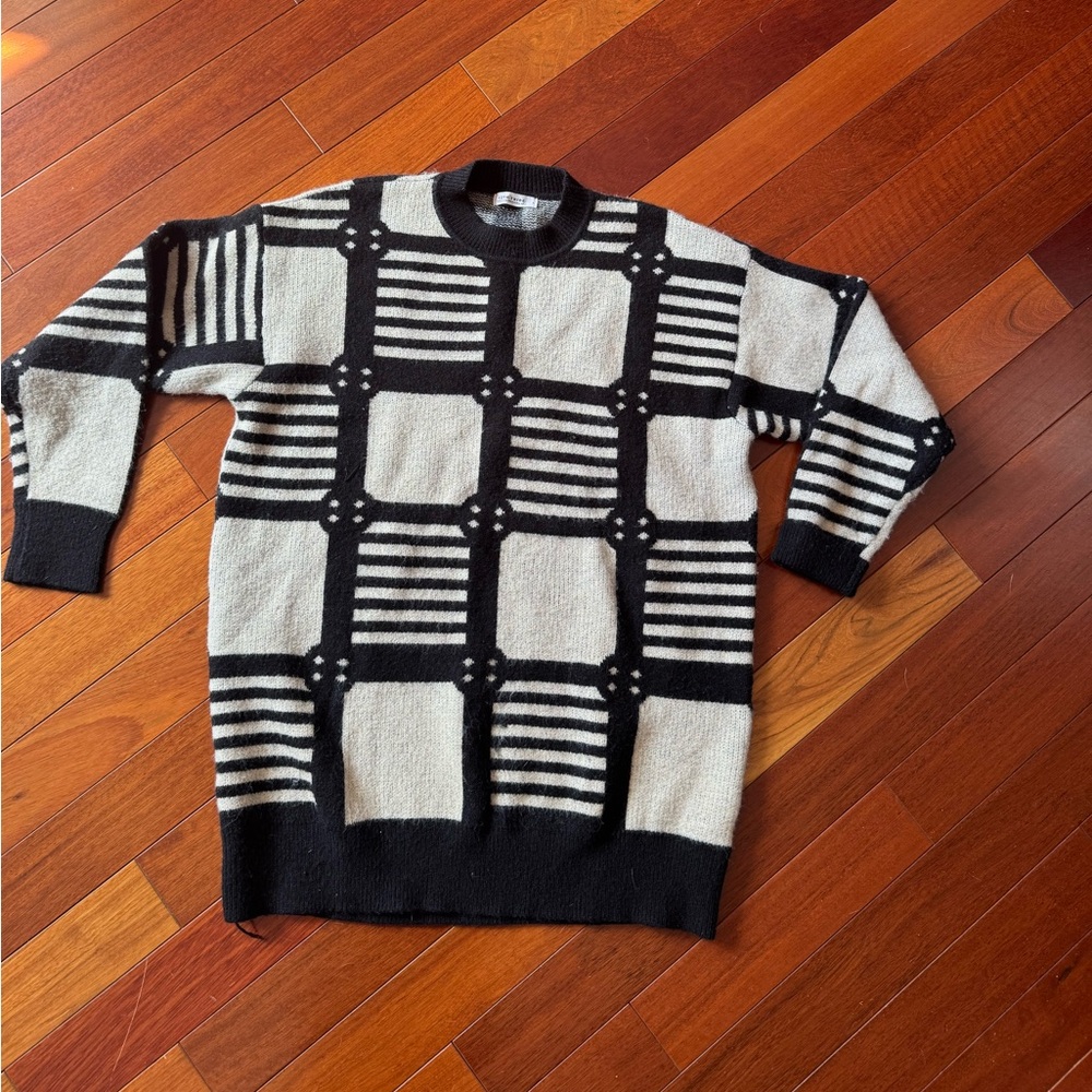Black and White 12th Tribe Sweater